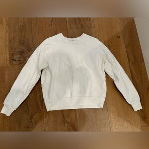 Reformation - White Classic Crewneck Sweater Size Small
